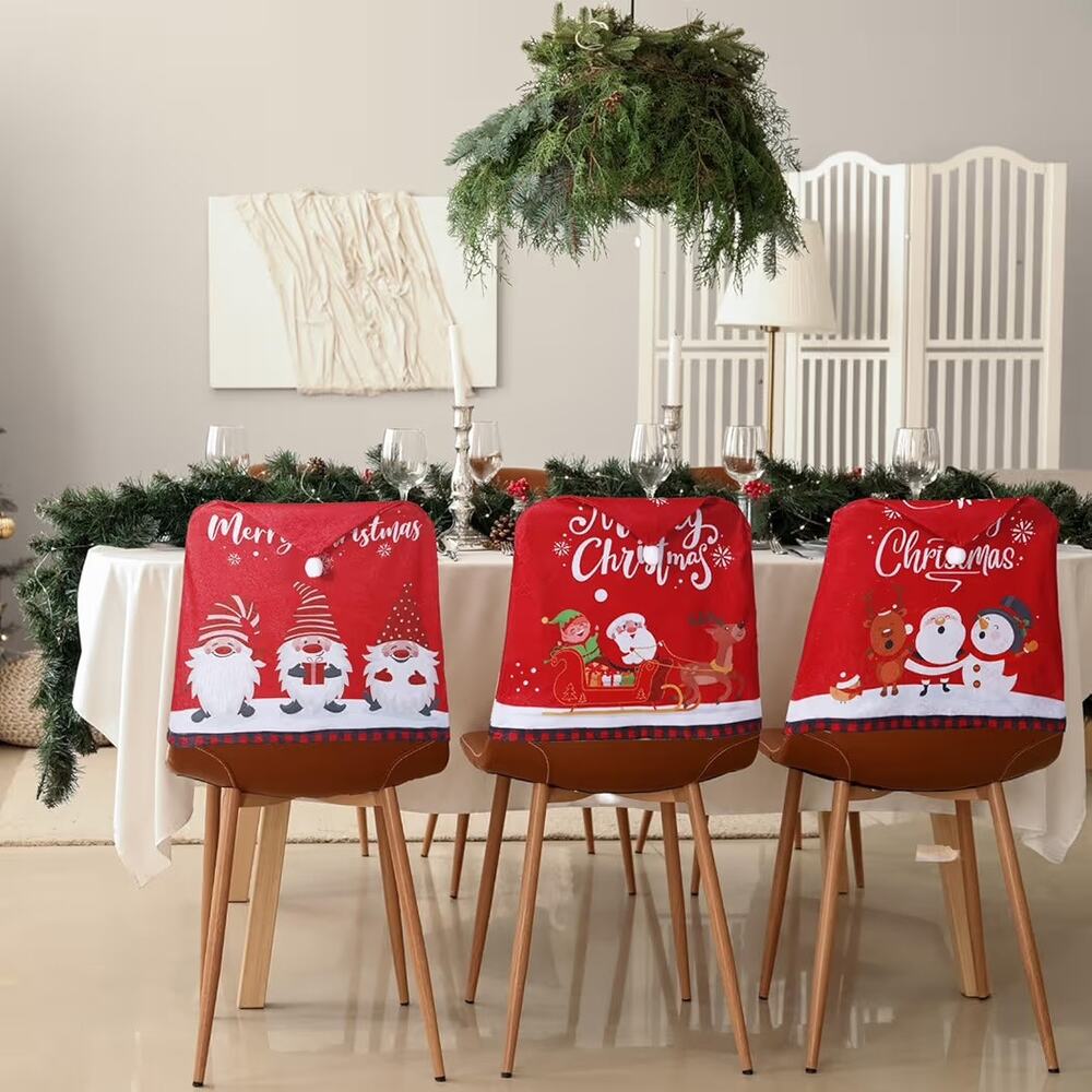Christmas Chair Cover Set Of 6